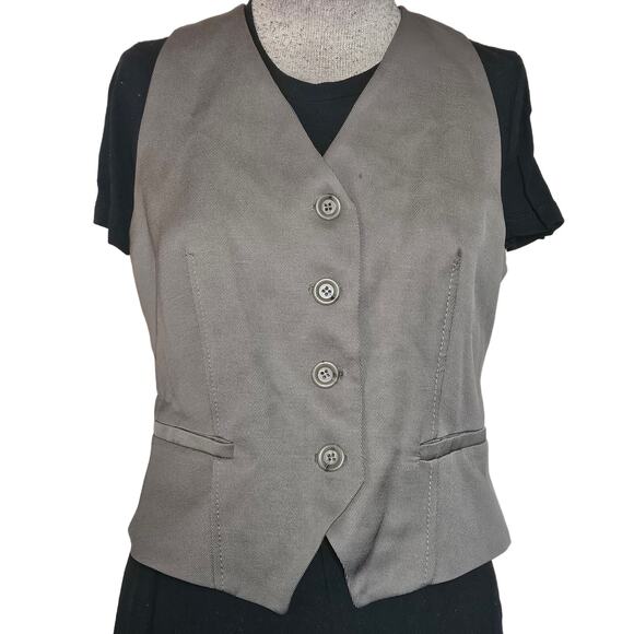 Ipekyol Brown Slim Fit Vest Size 6 - Picture 1 of 4